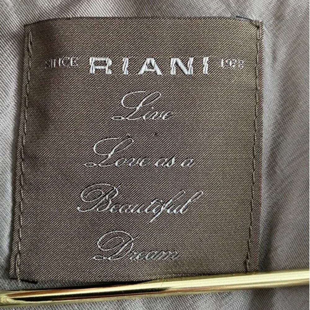 Riani • Long Linen–Virgin Wool Blazer • Size 10 - Picture 2 of 13